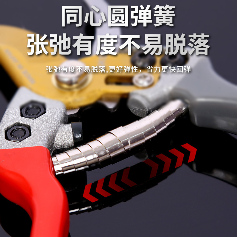 鹰嘴修枝剪园艺花枝剪树枝剪园艺果树剪枝专用果枝剪加厚花艺剪刀|undefined