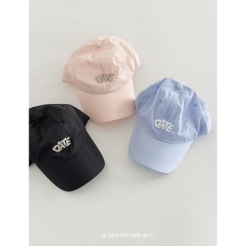 Summer thin and quick-drying outdoor travel peaked cap for women Korean style embroidered face-showing small sunshade and sun protection baseball cap for men trendy