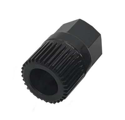 Automobile engine belt pulley removal tool 33 teeth replacement carbon brush pulley center bolt removal sleeve