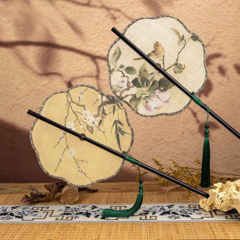 Ventilador de cintura plegable de estilo antiguo, bambú, flecha, traje de Han, cheongsam, falda de caballo, espectáculo fotográfico, regalo de estilo nacional, portátil