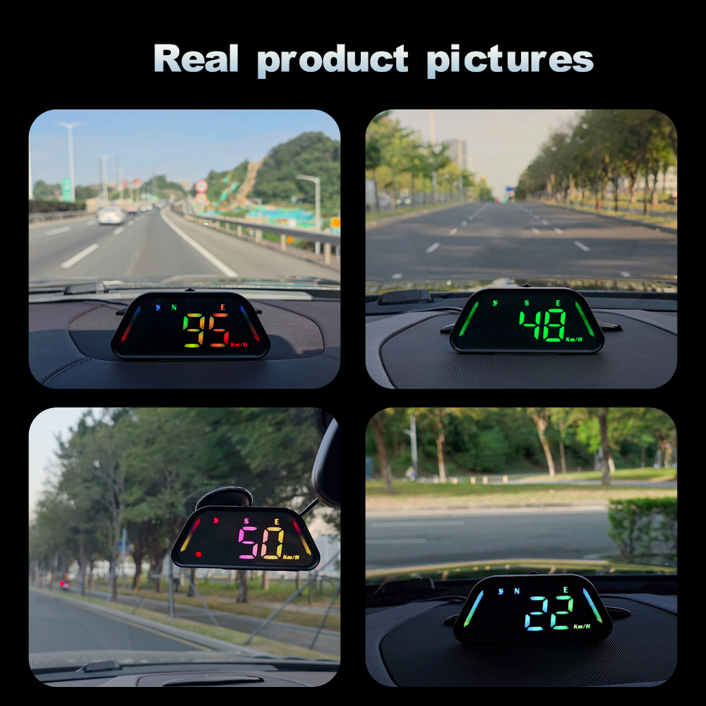 G23 Car-Mounted Hud Head-Up Display Universal for Cars with Beidou Gps, Altitude, Date, Speedometer, High-Definition Display