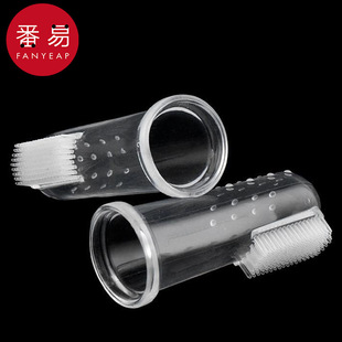 Free Shipping/10Y Toothbrush/Pet Ac1S65-Toothbrushing Interdental Brush Multi-Bristle Brush Finger Sleeve for Dogs