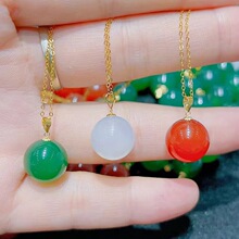 18K���Ƕ��Ȼ�������͸������ins�L����Ů����ֱ����؛����Ʒ