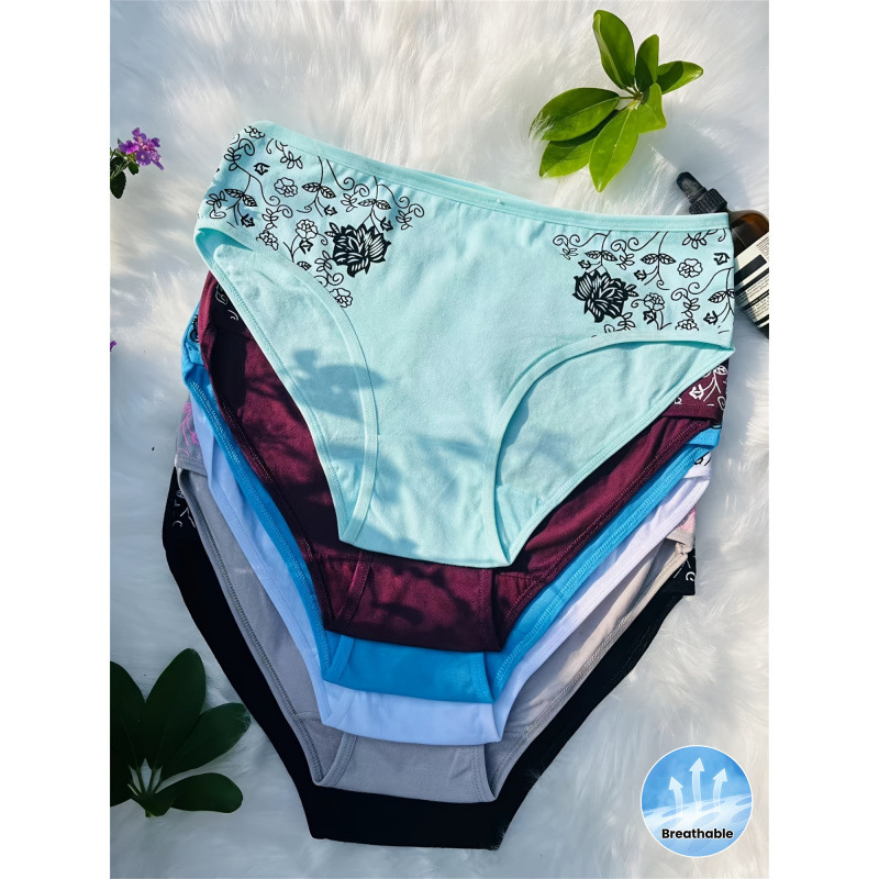 Q 28341 Plus Size Maternity Briefs Large Size Mommy Printed Underwear Cross-Border
