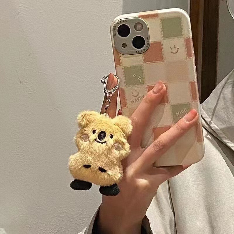 Cute Bell Pepper Bear Short Tail Kangaroo Koala Couple Keychain Bag Hanging Accessories Car Key Pendant Cute Bell Pepper Bear Short Tail Kangaroo Koala Couple Keychain Bag Hanging Accessories Car Key Pendant