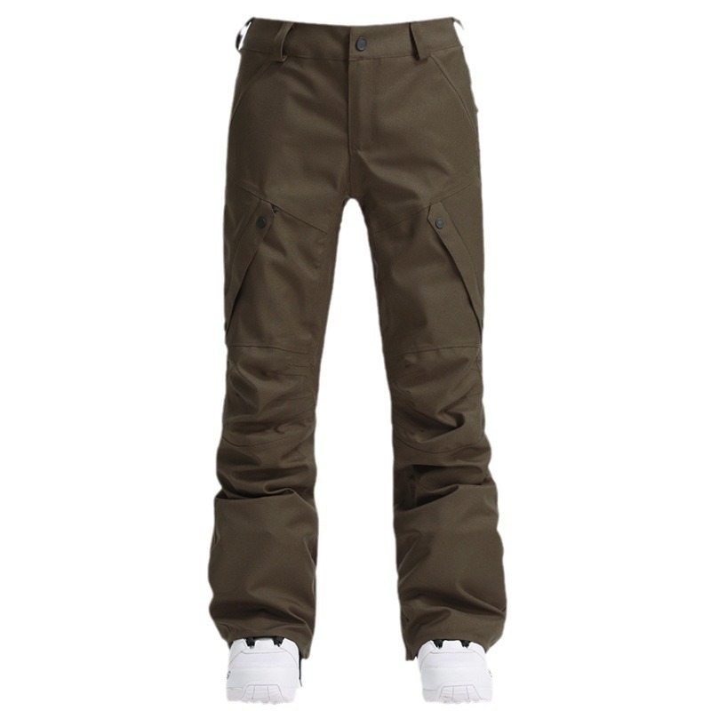Pantaloni da sci da uomo, da snowboard, impermeabili, antivento, spessi e caldi, pantaloni da neve larghi da uomo_voghion.com