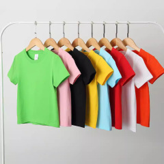 Combed cotton children's T-shirt 200g factory 8-color short-sleeved cultural shirt advertising shirt printed logo kindergarten