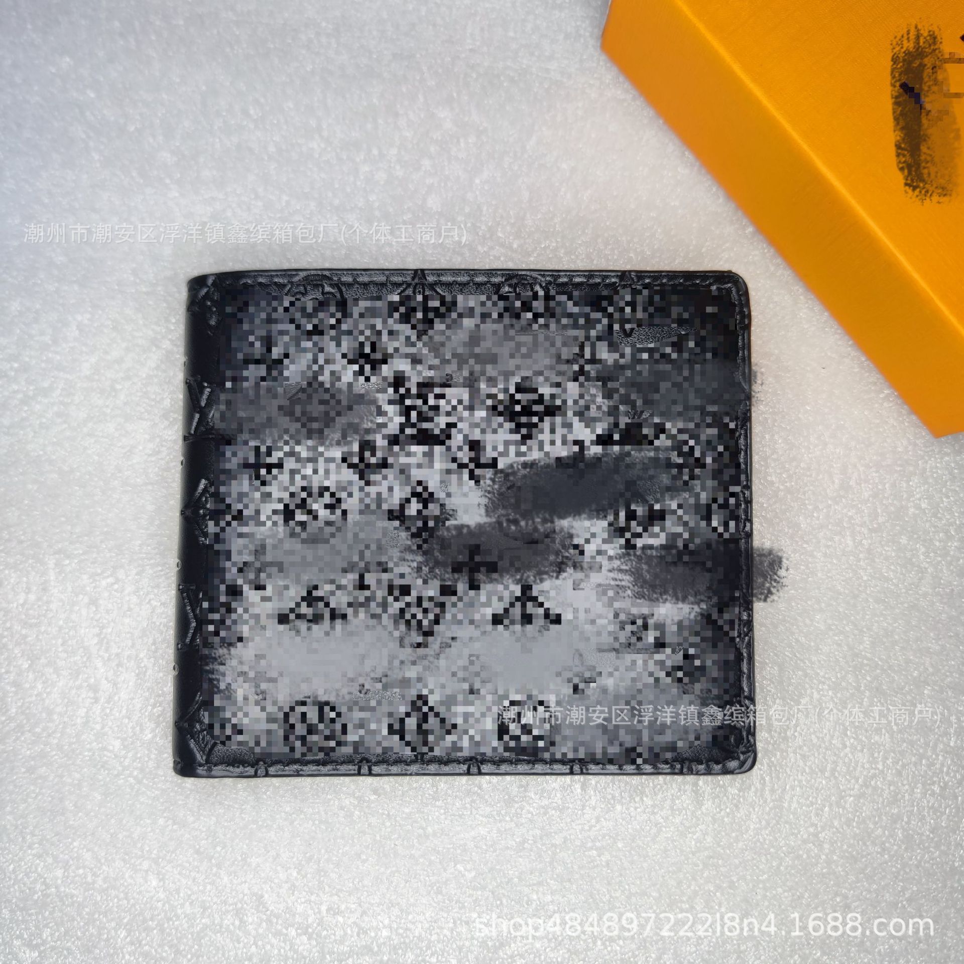 Cartera de moda de hombre transfronteriza europea y americana corta billetera de cuero real plegable para mujeres embalaje de cartera de suministro de comercio exterior Q217