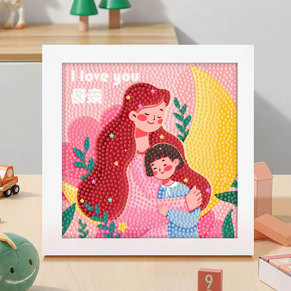 Diamante infantil DIY hecha a mano con material de marco paquete de dibujos animados Sanliou pegatinas de diamante regalo al por mayor pinturas de mampostería