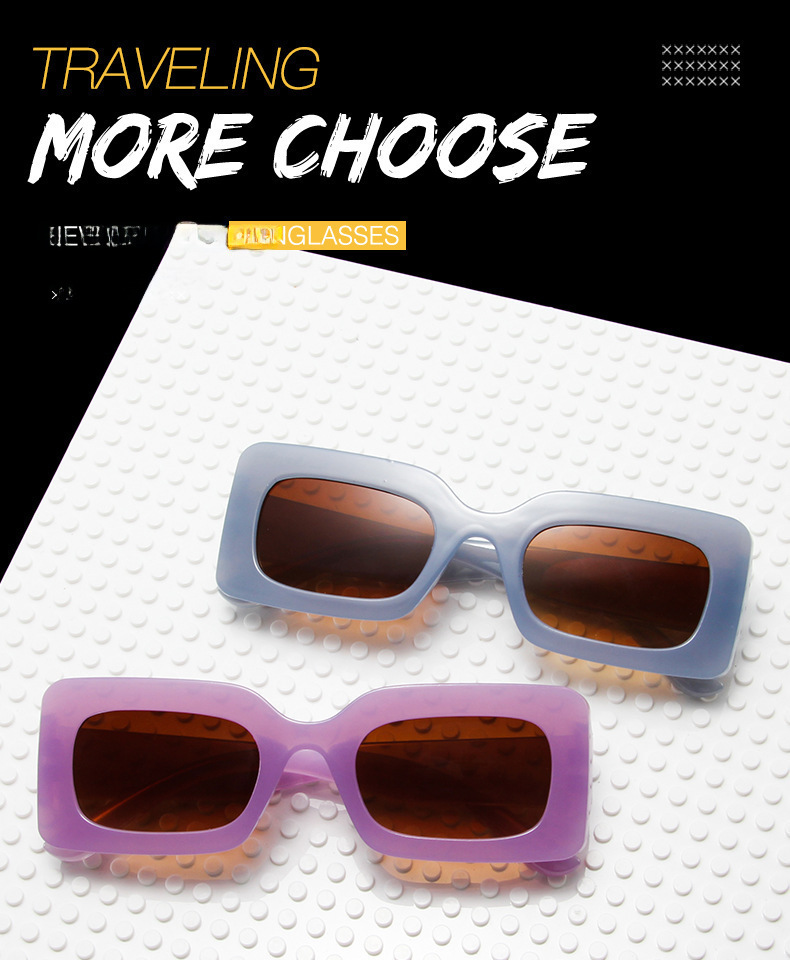 New Fashion Net red sunglasses women Retro Square small frame cross-border sunglasses personalized colorful hip-hop glasses wholesale_voghion.com