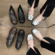 silver Ballet Style Flat Shoes Women's 2025 New Summer Dress French Style Round Toe Mary Jane Shoes