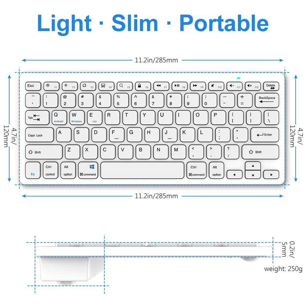 Compatible keyboard, tablet mobile phone, small laptop, (Cross-border trading), bluetooth