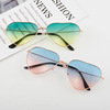 Retro metal marine sunglasses heart shaped, 2022 collection, internet celebrity