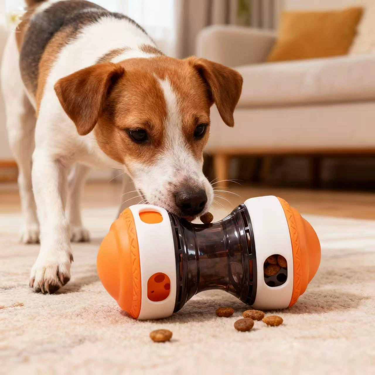 Игрушка для собак с регулируемым вращением, развивающая игрушка для домашних животных, мяч для медленного кормления, интерактивная игрушка для собак