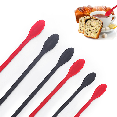 New Product Creative Silicone Mini Small Sharp Scraper Set Extended Makeup Bottle Scraper Jam Double-Head Scraper Spatula