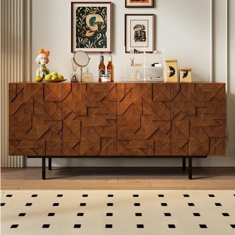 Italian-Style Light Luxury Entryway Cabinet, Sideboard, Mid-Century Foyer Cabinet, Shoe Cabinet, Partition, Bedroom, Living Room Storage Cabinet