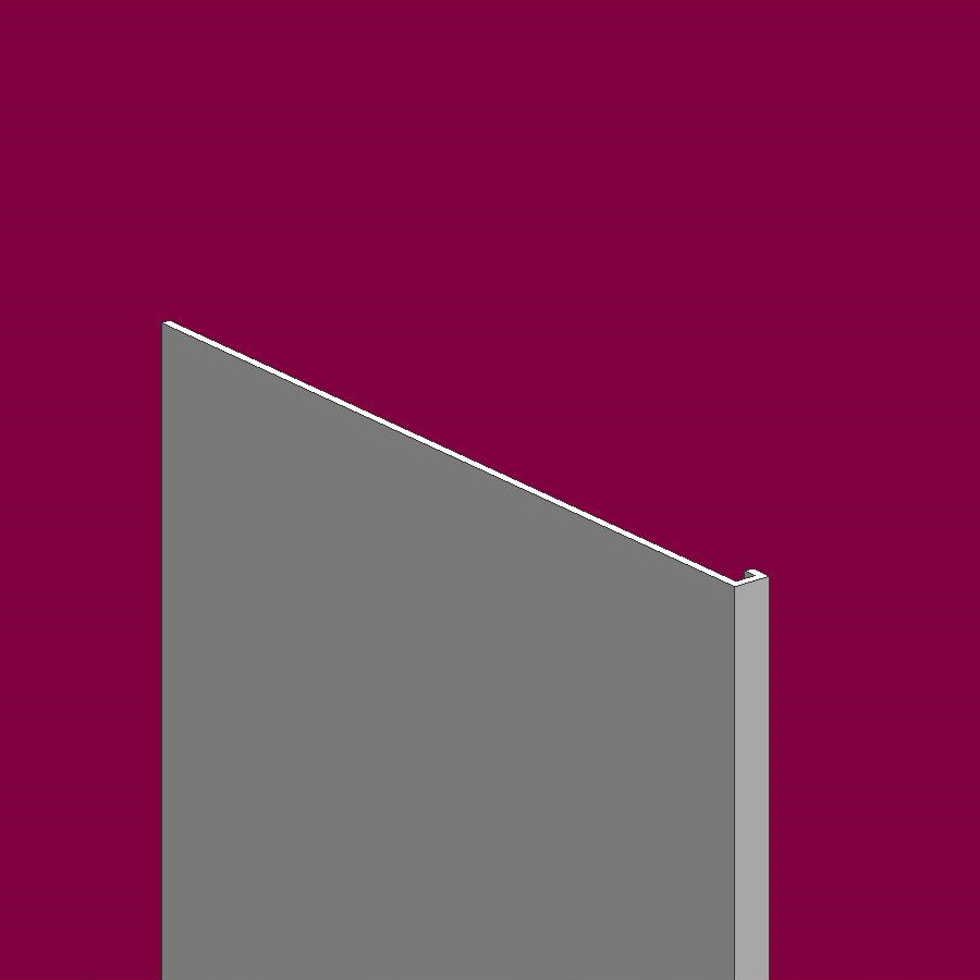 105x5x壁厚1.2mmL型带勾铝合金型材 6063封边盖板铝型材