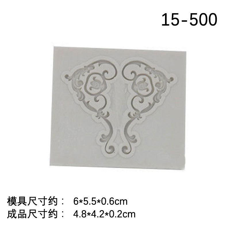 Bricolaje una variedad de marco de estilo europeo Marco vintage marco de fotos de alivio molde hueco alivio fondant decoración molde para hornear