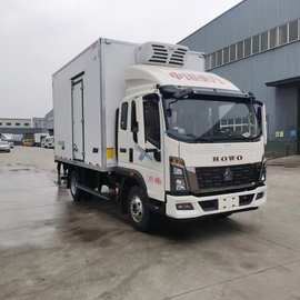 重汽豪沃排半冷链车 重汽4.2米冷藏车 冷藏车配置图片