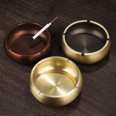 創意純銅煙灰缸家用客廳煙灰缸新中式煙灰缸創意個性潮流煙缸復古