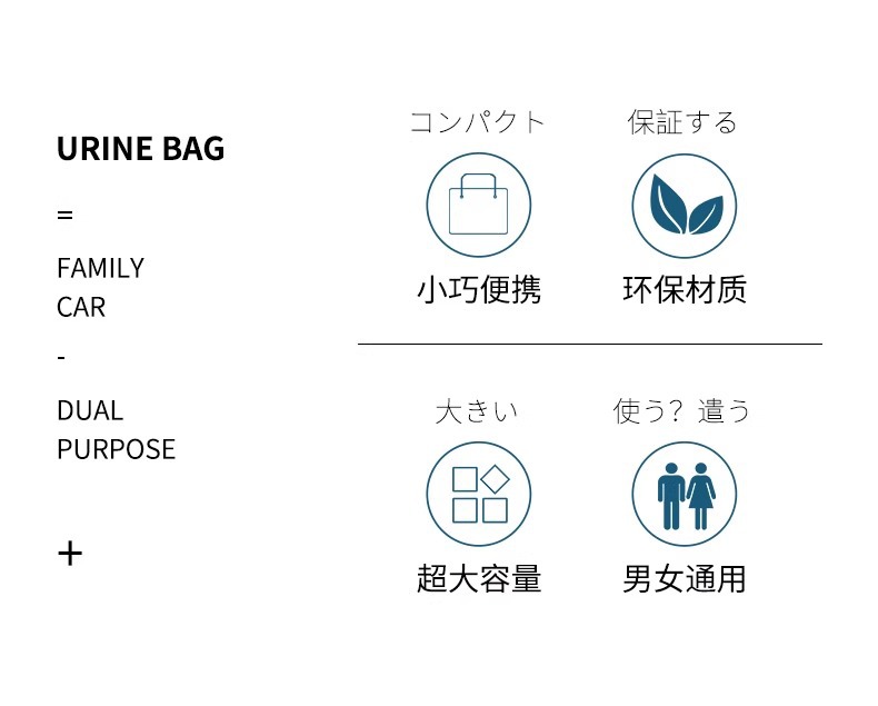 Emergency Urine Bag Urinal Bottle Female Self-driving Tour High-speed Urine Car Toilet Children Male Universal Disposable Urine Artifact