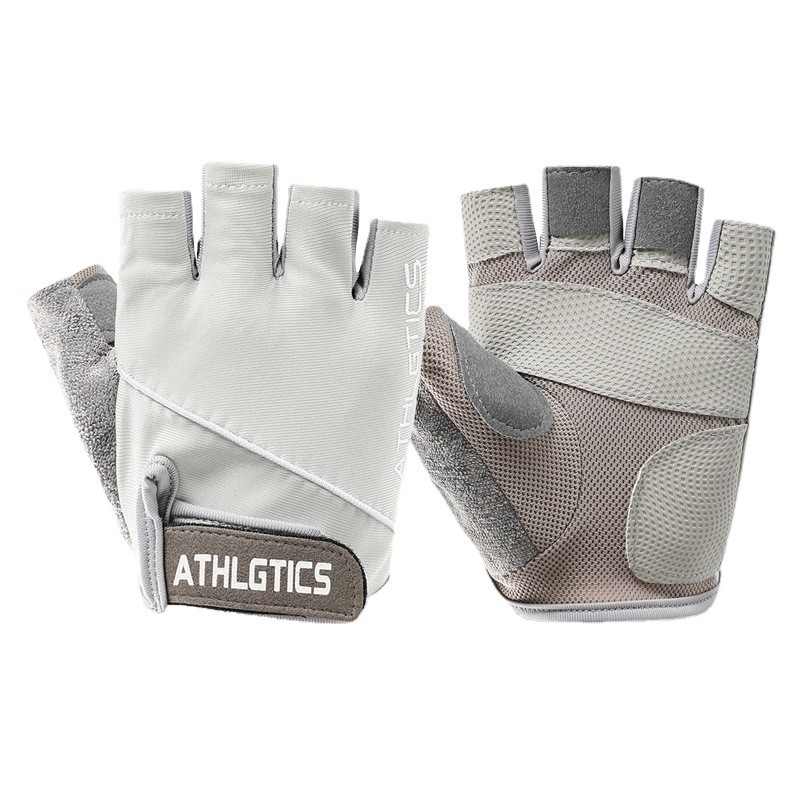 Sports Cycling Gloves For Women Yoga Fitness Exercise Shock Absorption Anti-Slip Half Finger Wear-Resistant Horizontal_desvips.com