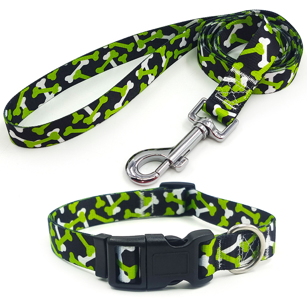 Amazon al por mayor collar de mascota corda de tracción al aire libre paseo perro collar perro collar en el viento