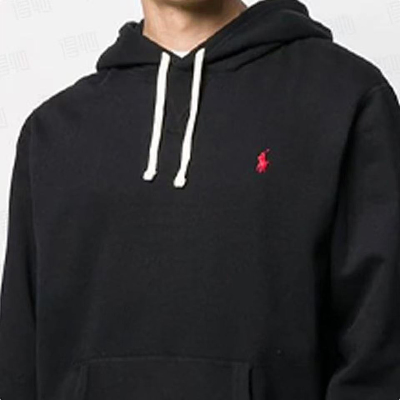 High-Quality Cross-Border Scannable Paul Pony Logo Embroidered Men's and Women's Sweatshirts, Hooded Pullover Drawstring Thick Style