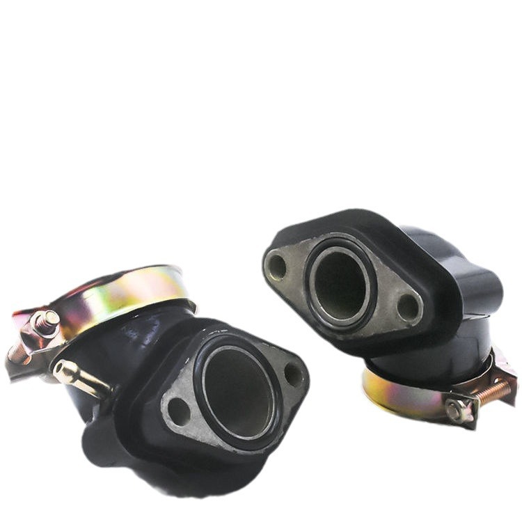 Pedal de motocicleta Guangyang50 60 80 125 GY6125 conector de interfaz del carburador Haumai 125 tubo de entrada de aire