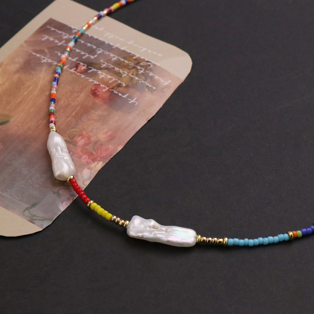 Fashion Multicolor Copper Enamel Necklace 1 Piece