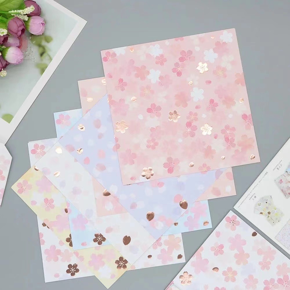 금박 핑크 체리 (16 장)