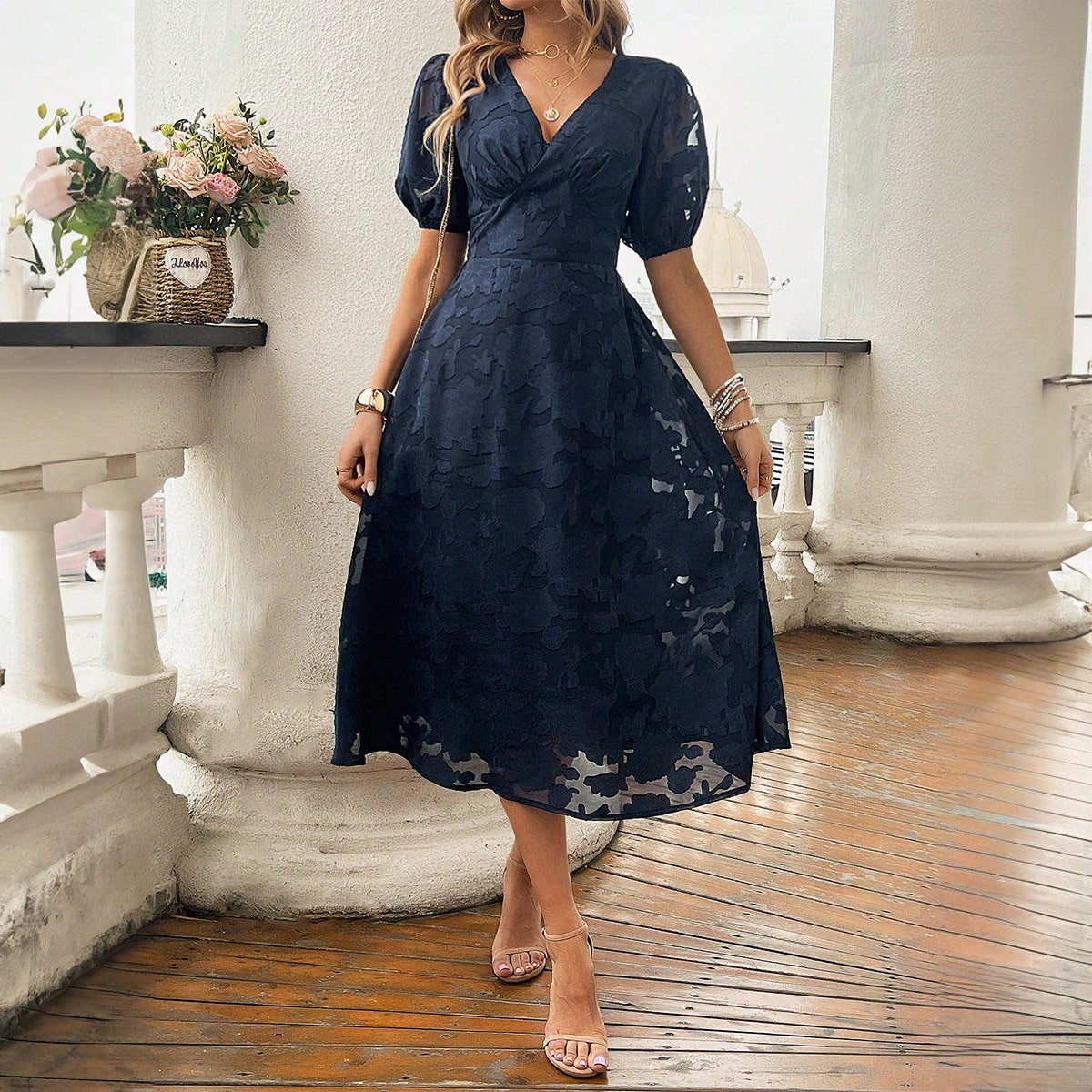 summer retro elegant dress