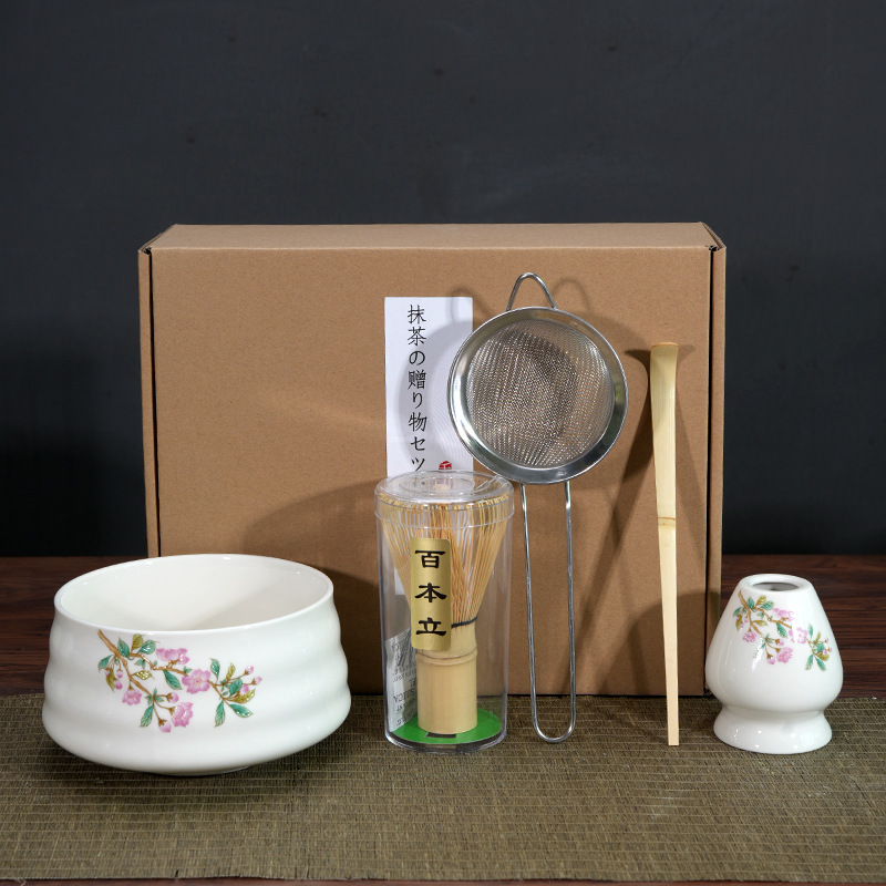 Matcha tazón té taza Matcha cepillo cien Benli taza de té Té juego de té Dinastía Song juego de té Matcha herramienta traje caja de regalo japonés