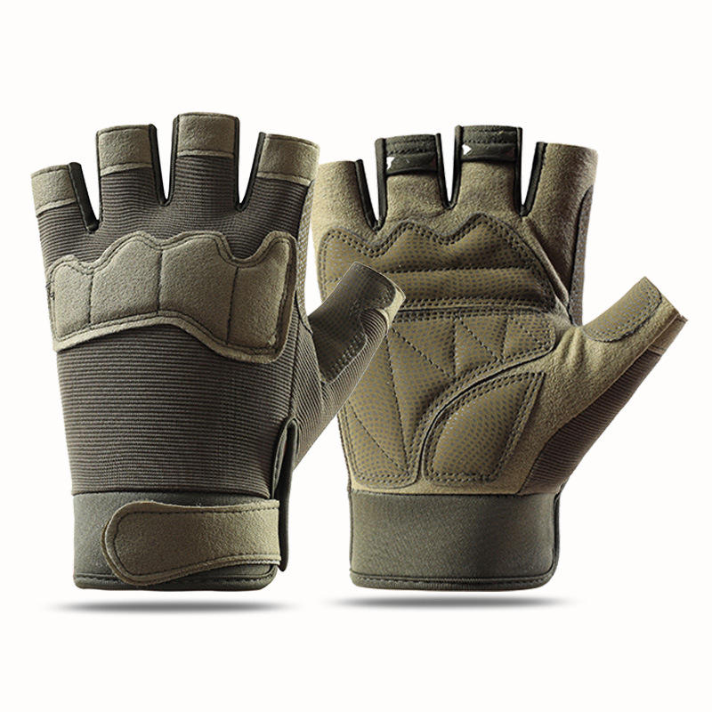 Tactical Half-finger Gloves Men, Suitable Outdoor Sports, Spring And Summer Cycling, Non-slip, Training, Fitness,_desvips.com