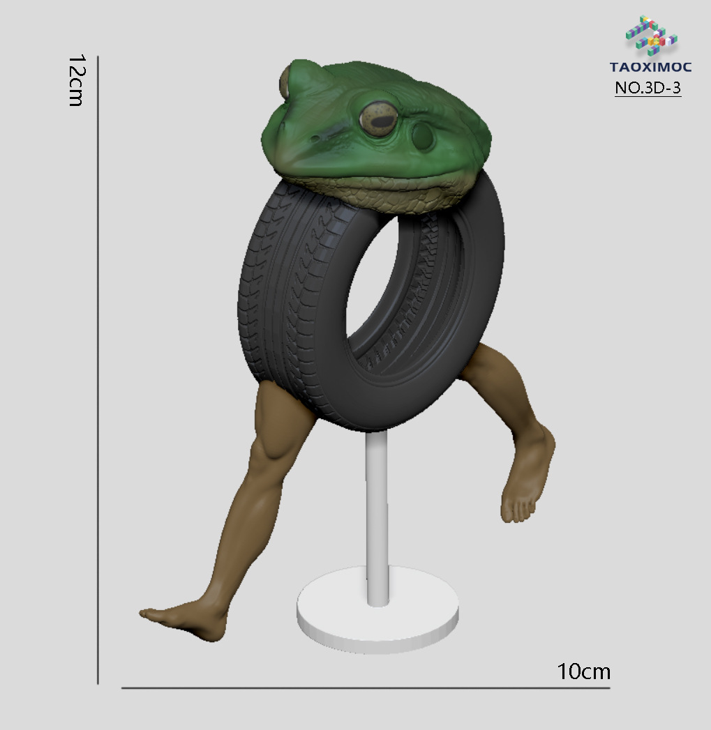 3D-3 바퀴 개구리