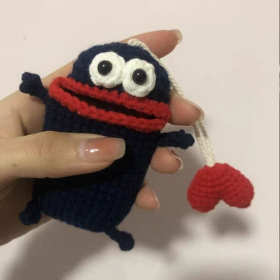 Static Rod/Key Bag, wool car key shell bag - navy-blue-general-purpose