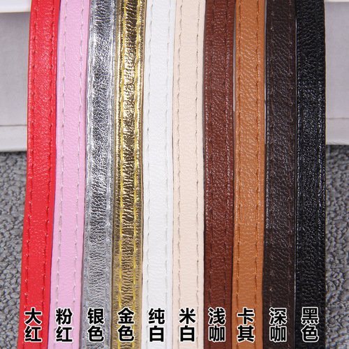 DIY handmade doll accessories accessories PU leather rope thread pimp strips BJD doll bow with treading belt pimp strips