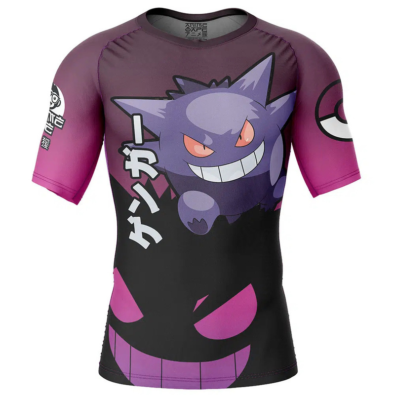 2025 夏の新クロスボーダーヨーロッパとアメリカの Amazon ポケモンプリント半袖 Tシャツラウンドネックフィットネス服|undefined