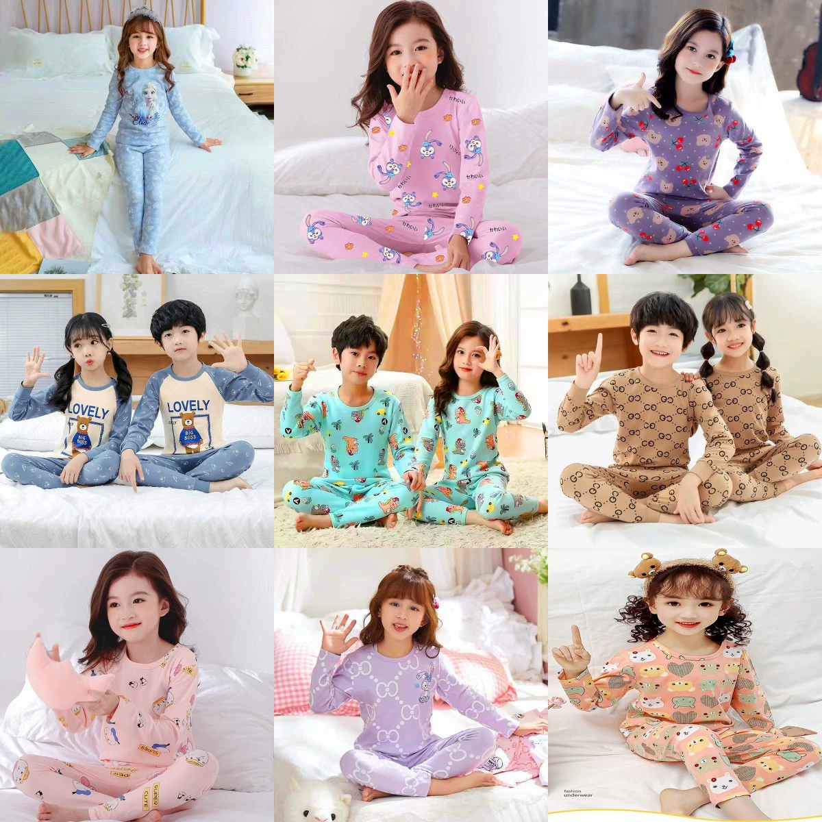 Трансграничная Европейская и американская детская пижама для электронной коммерции Брюки с длинными рукавами для мальчиков Детская одежда Детская домашняя одежда для мальчиков костюм