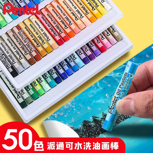 Japan Paito Oil Painting Stick PHN-12/16/25/36/50 Color Washable Soft Crayon