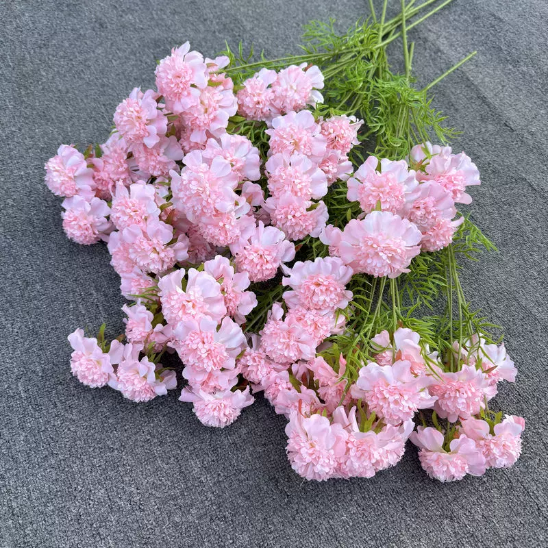 粉色系婚庆仿真花材婚礼堂糖果色舞台搭建背景吊顶粉色插花花艺