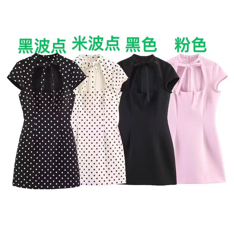 Taop&Za Women's Clothing 2026 Spring New Style Sweet and Elegant Short Dress with Bow Decoration 2213777 Taop&Za Women's Clothing 2026 Spring New Style Sweet and Elegant Short Dress with Bow Decoration 2213777