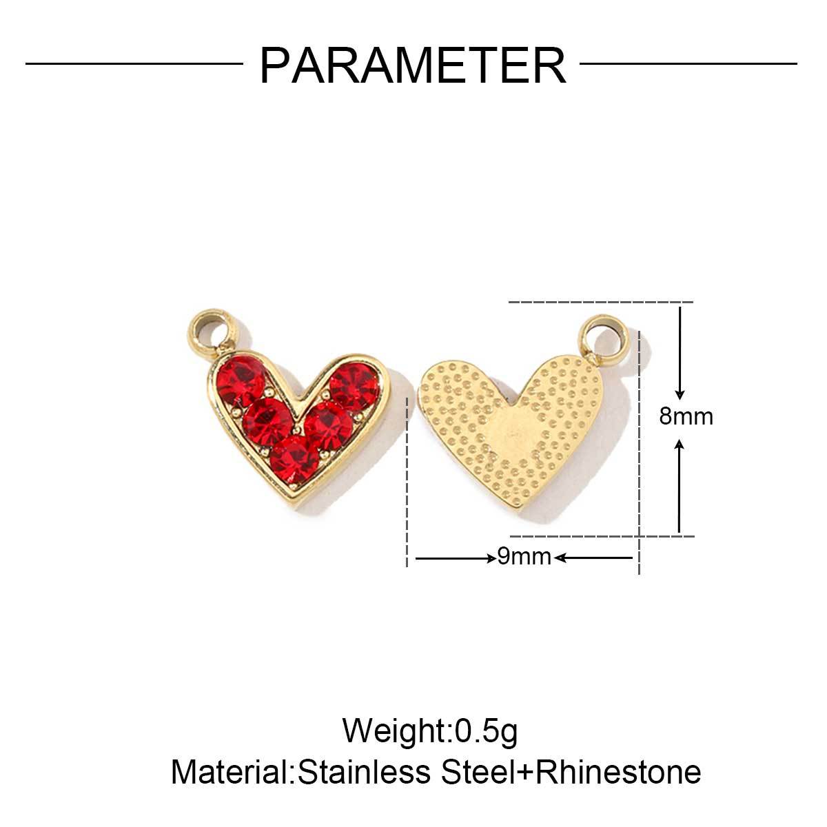 5g Weight Pendant Jewelry Making Type 13*16mm, 14*14mm, 18*18mm Jewelry Making Size DIY Jewelry Accessories Classification 3 PCS/Package Quantity Titanium Steel Material Geometric, Heart Shape Pattern Plating Design Casual, Simple Style, Streetwear Style 3 PCS/Package 13*16mm 14*14mm 18*18mm Titanium Steel Geometric Heart Shape Pendant 27