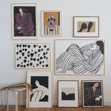 油彩画 人物 抽象的 center