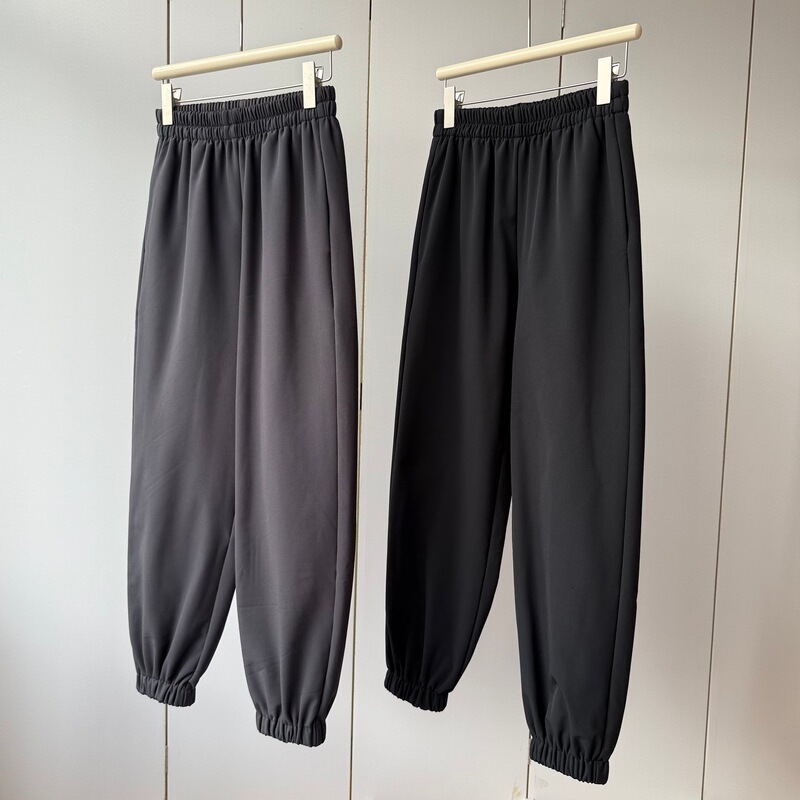 Japanese-Style Workmanship, Integrated Fleece! Elastic High-Waisted Lightweight Comfortable Loose Slimming Warm Waterproof Cuffed Sweatpants for Women Japanese-Style Workmanship, Integrated Fleece! Elastic High-Waisted Lightweight Comfortable Loose Slimming Warm Waterproof Cuffed Sweatpants for Women