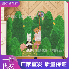 漫画の玄関ドアフロアマット、泥をこする、土をこする、シルクサークルフロアマット、汚れにくくお手入れが簡単、PVCフロアマット、カット可能な滑り止めマット