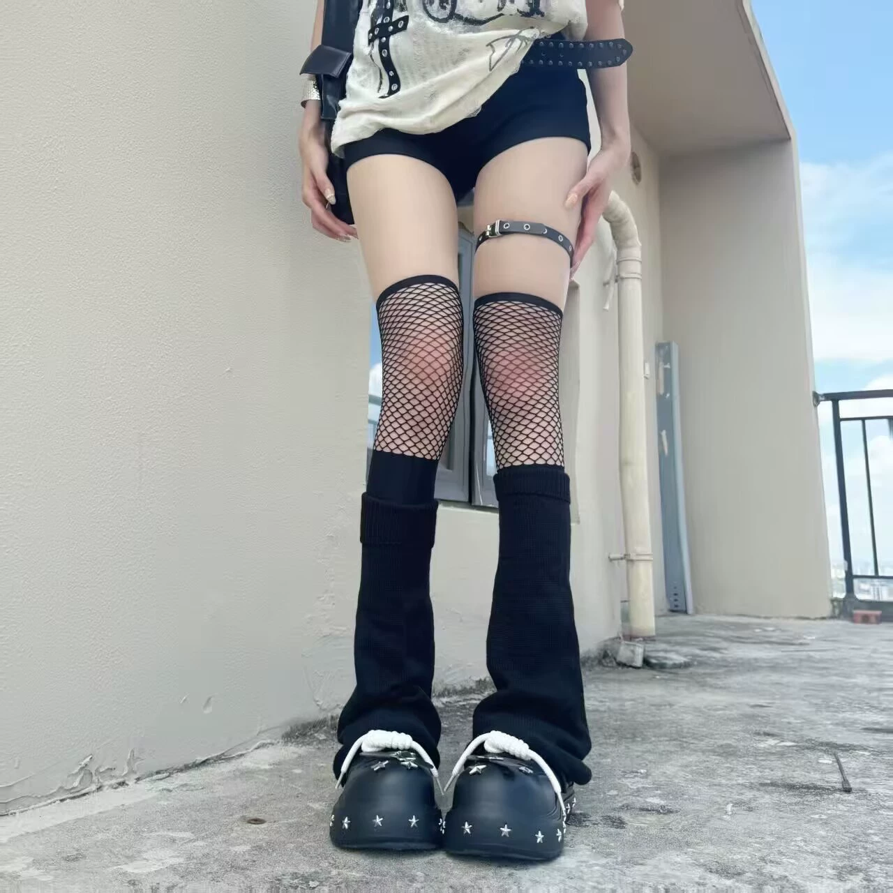 Fishing net, autumn sexy black thin socks