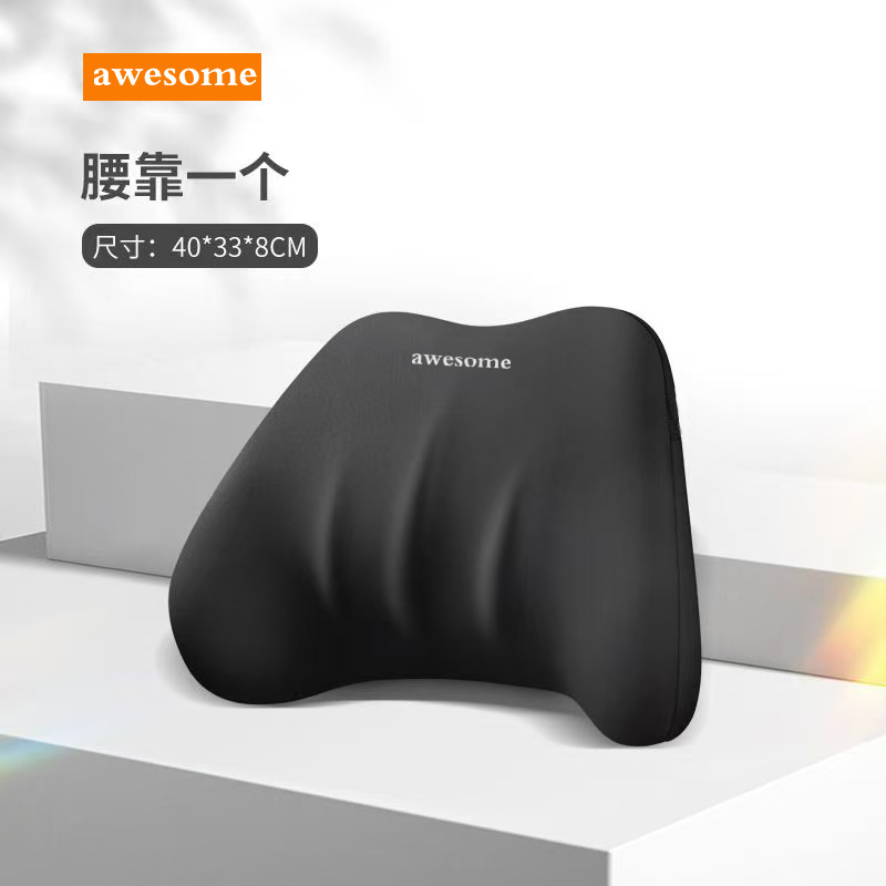 Car Headrest Lumbar Pillow Cushion Car Driving Backrest Car Waist Support Lumbar Neck Pillow Waist Support Pillow