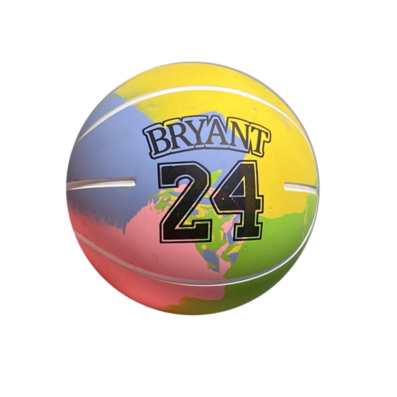 Large 9cm super high elastic ball rubber non-inflatable mini basketball children's pinball vent decompression rebound