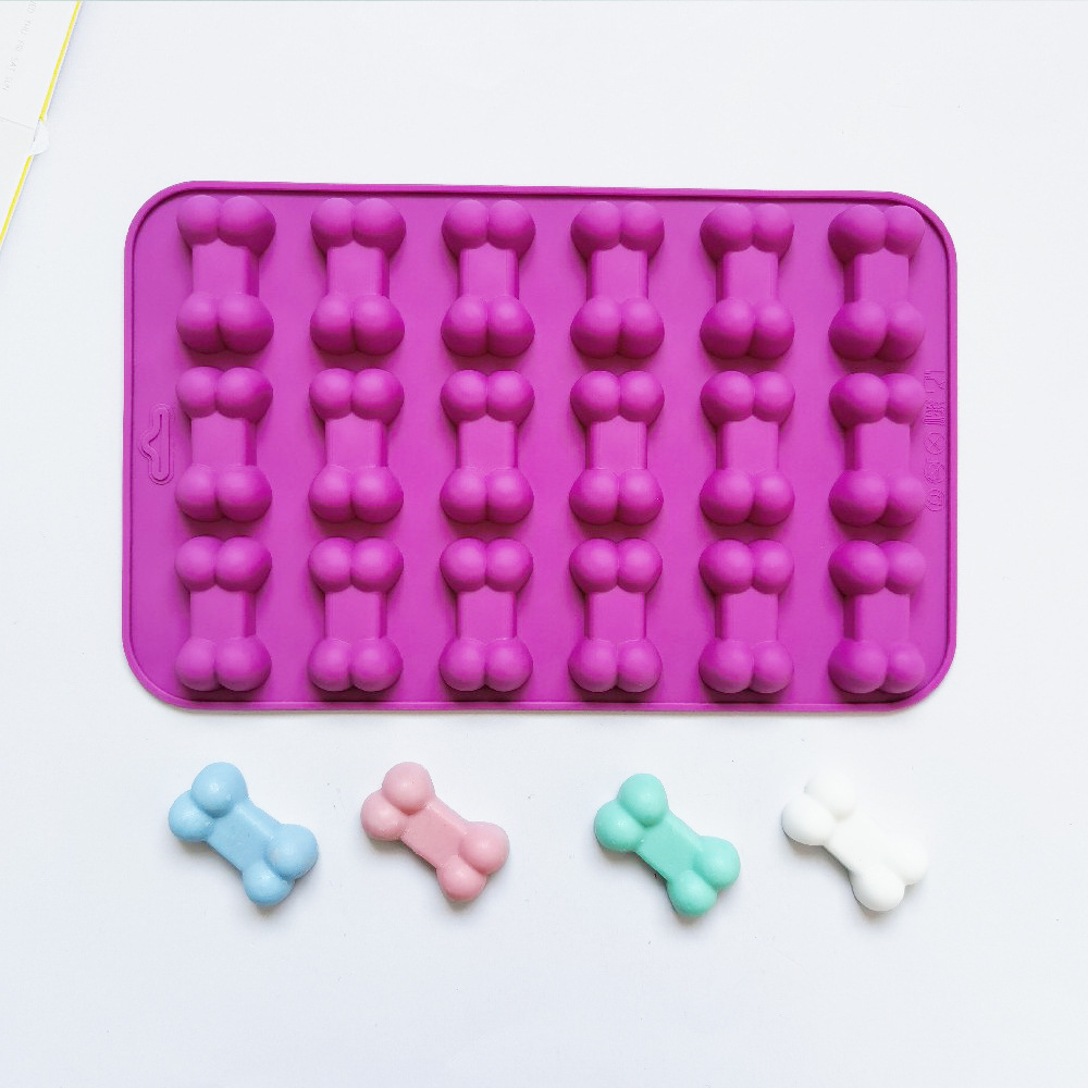 18连骨头163肥皂模巧克力饼干模蛋糕模具雪糕糖果硅胶模具
